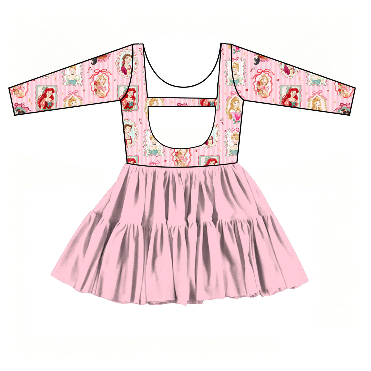 “Portraits & Peppermint”
Long Sleeve Tulle Twirlie (Pre-Order)