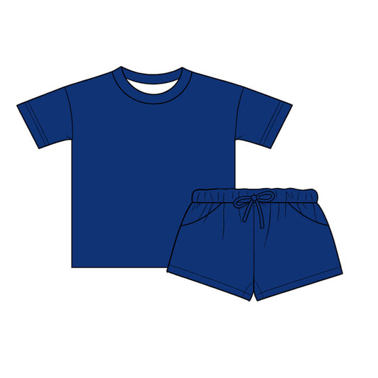 Solid NAVY Family waffle sets - (Pre-order)