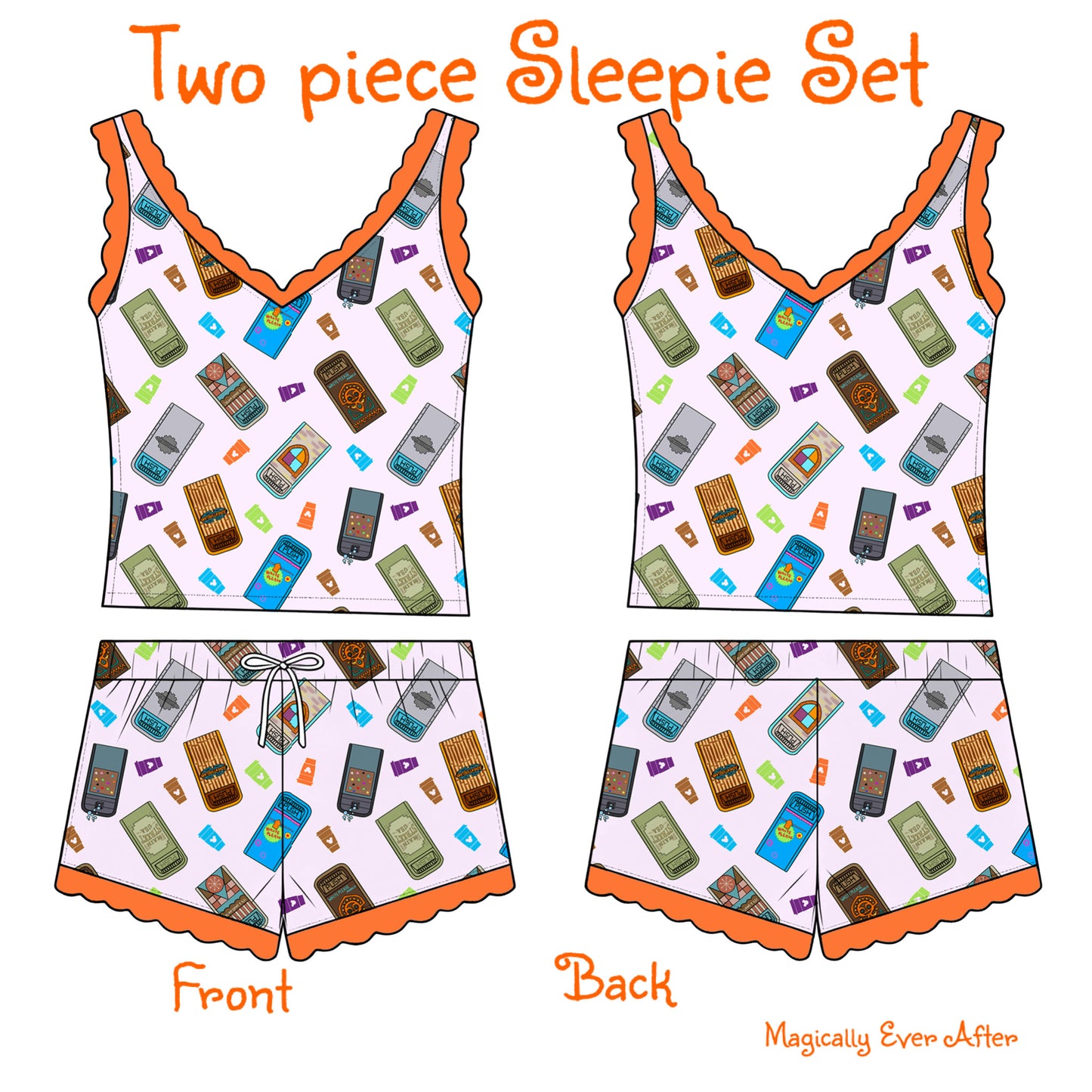 “Bin There, Snacked On That” - 2 Pc Sleepie Set (Pre-Order)