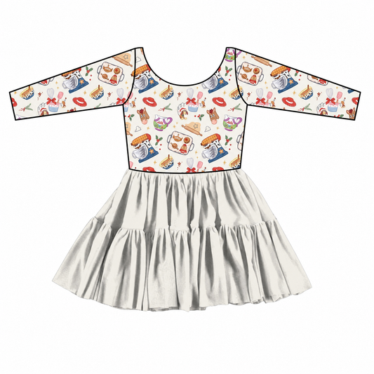 “Around The World and Beyond” Long Sleeves Tulle Twirlie (Pre-Order)
