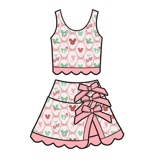 “Bows, Candy Canes & Mistletoe OH MY!”   
Tutu Set (Pre-Order)