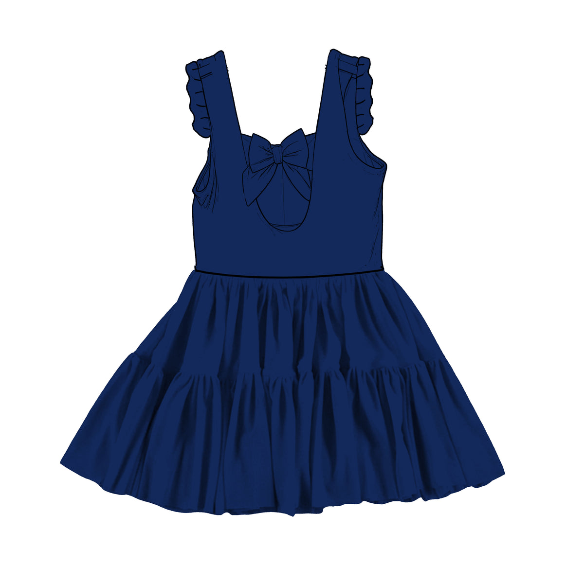 “Solid Navy” Tulle Twirlie  (pre-order)