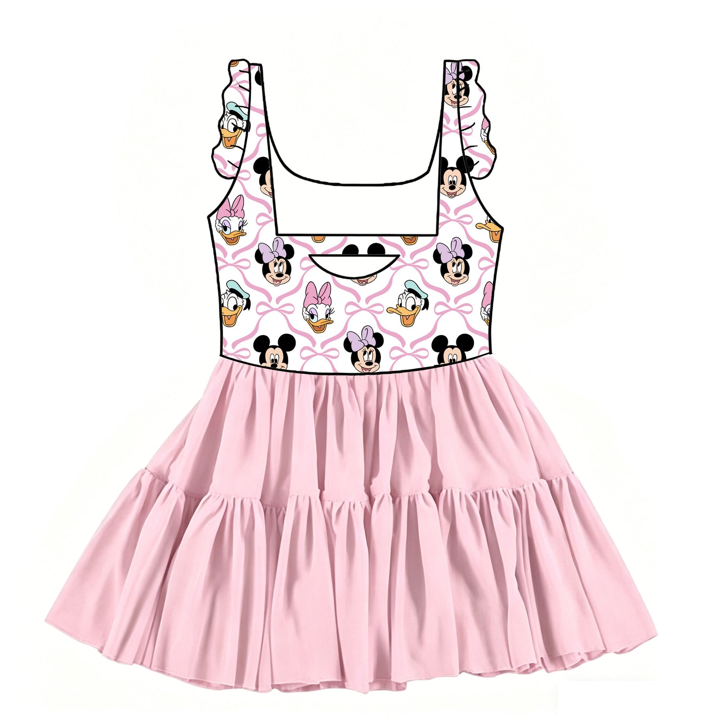 Fab Four Twirlie Dress  (Pre-Order)
