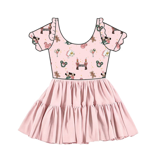 Sugarplum Magic Tulle Twirlie With Scalloped Short Sleeves (Pre-Order)