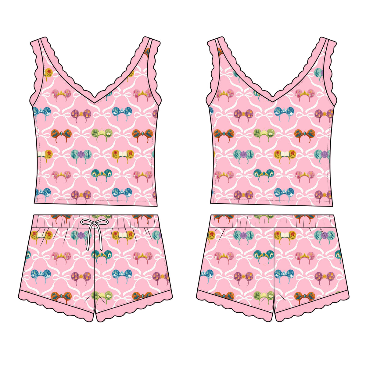 “Royal Gathering”   
2 Pc Tank Sleepie Set (Pre-Order)