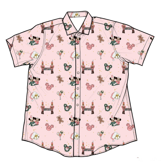 Sugarplum Magic Performance Button Down Dri-Fit shirt  (Pre-Order)