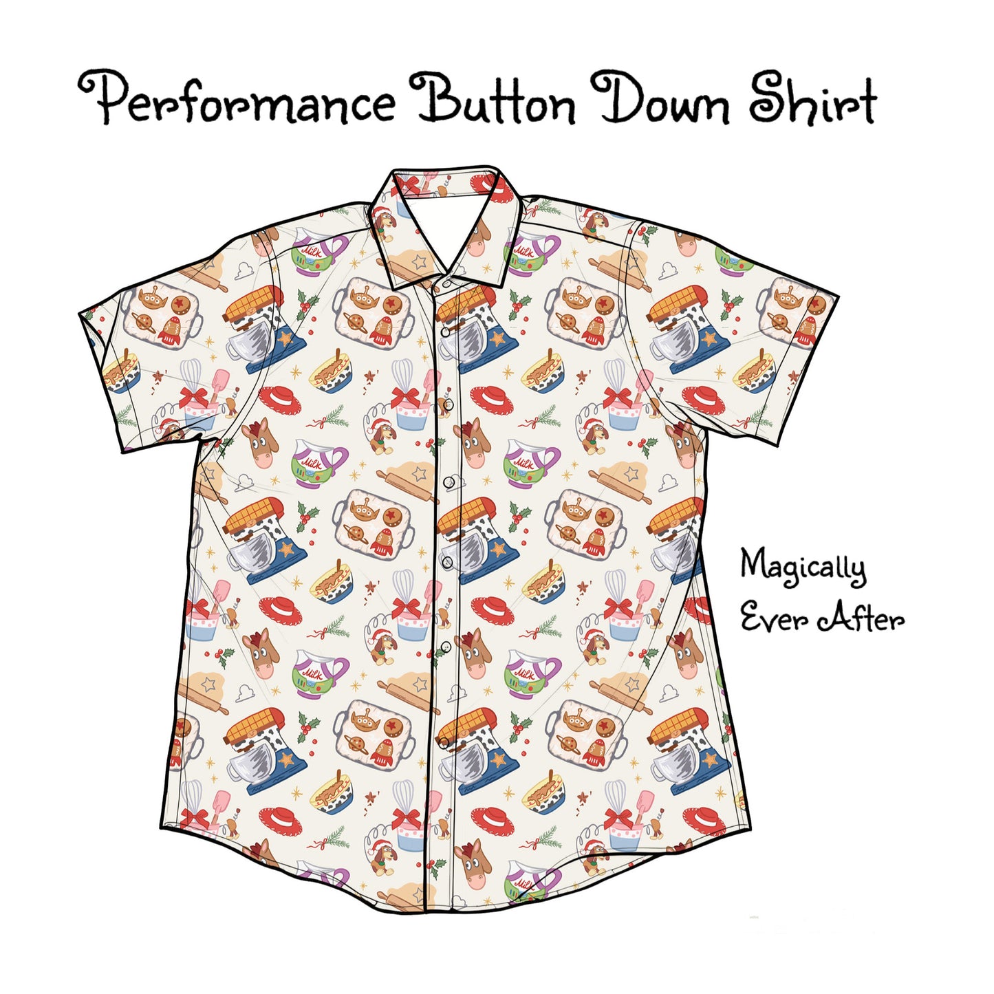 “Around The World and Beyond” Performance Button Down Dri-Fit shirt  (Pre-Order)