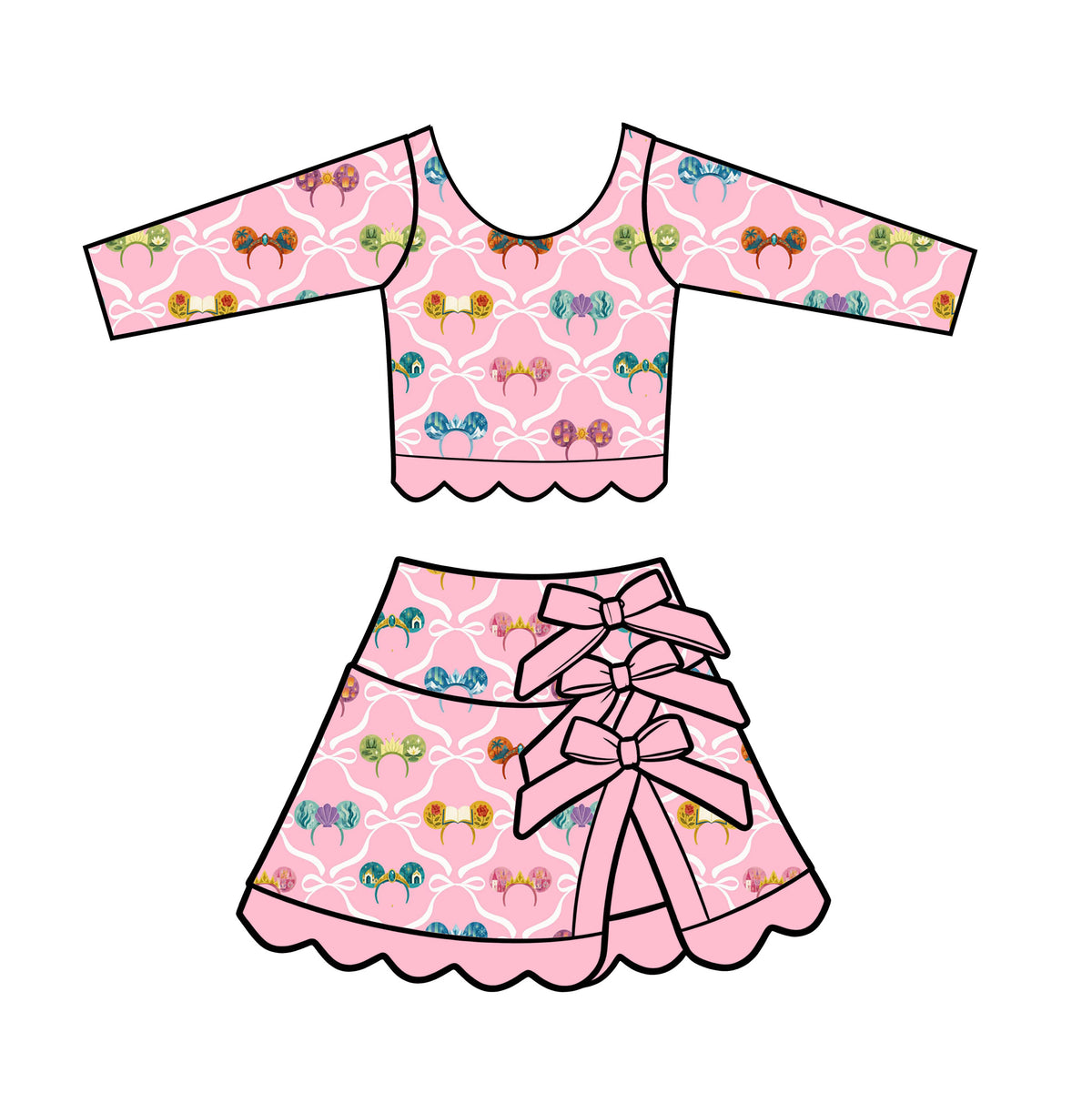 “Royal Gathering”   
Long Sleeve Tutu Set (Pre-Order)