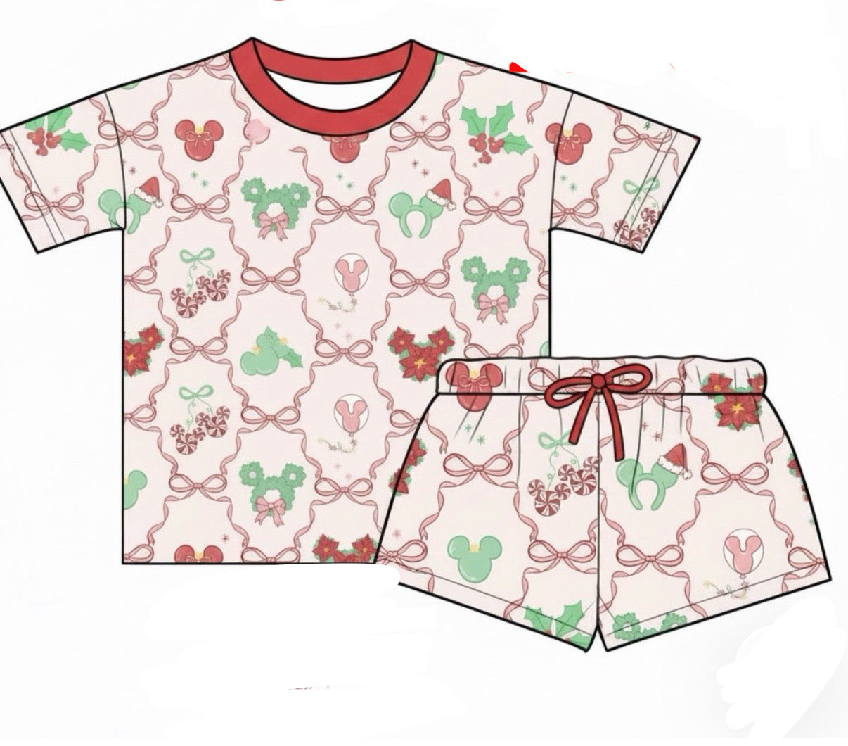 “Bows, Candy Canes & Mistletoe OH MY!”  Family waffle sets - Pre-order