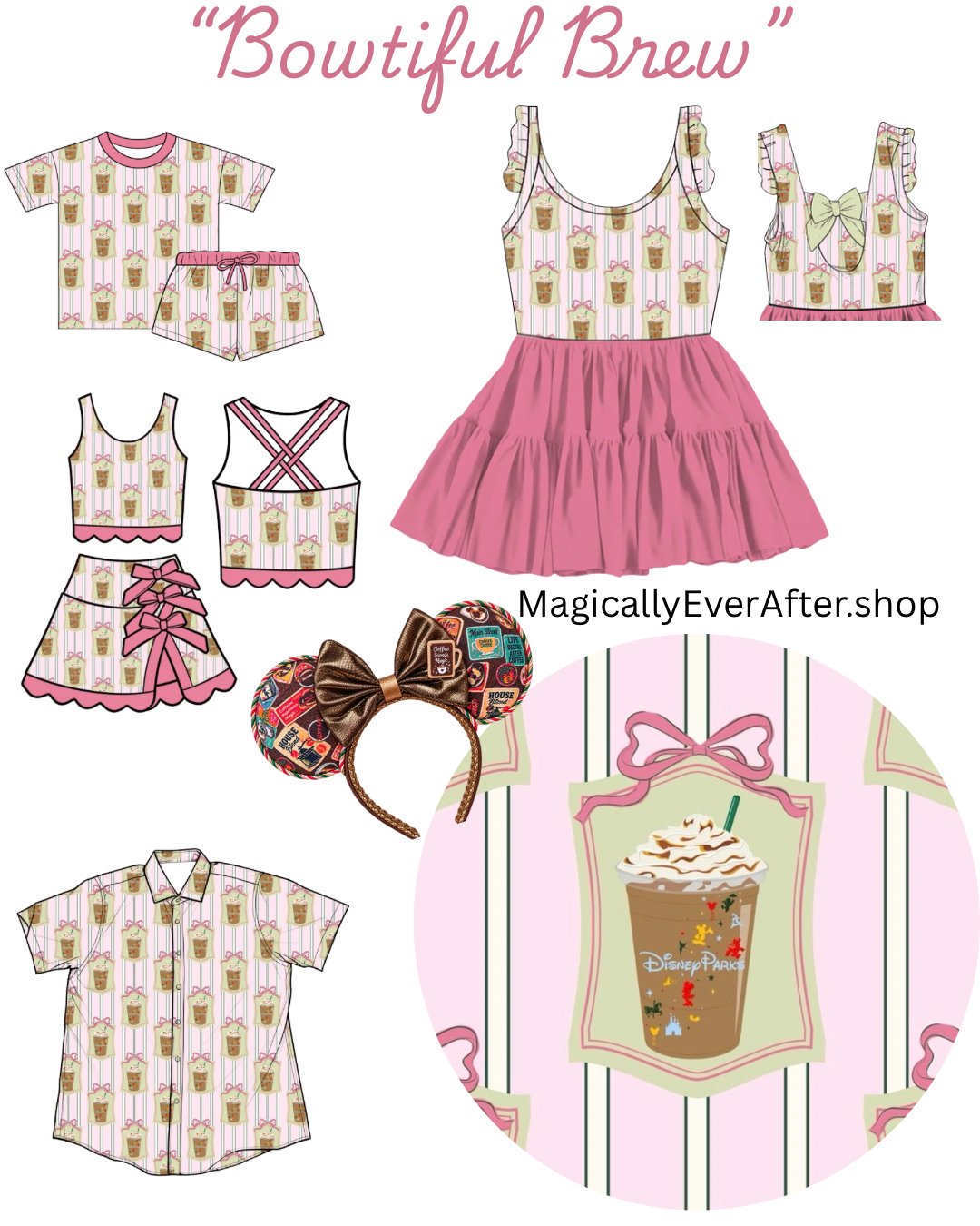 “Bowtiful Brew” Performance Button Down Dri-Fit shirt (Pre-Order)