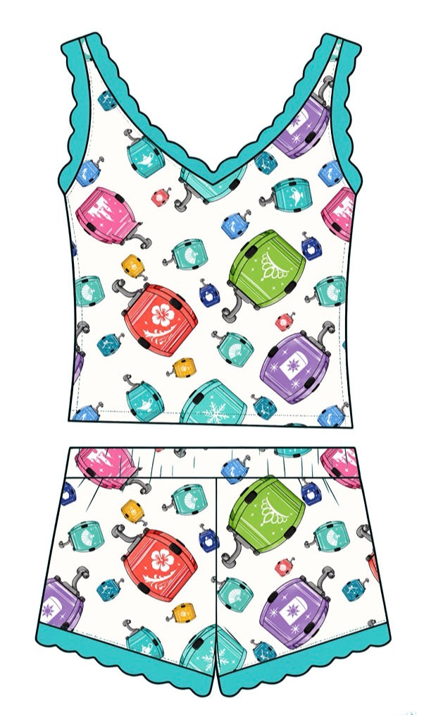 “Princess Skyline Dreams" 
- 2 Pc Tank Sleepie Set (Pre-Order)