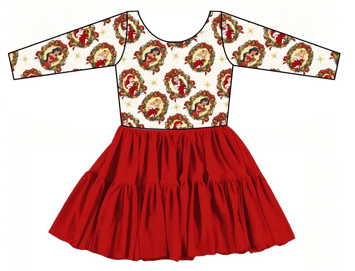 “A Fairytale Princess ” Long Sleeve Tulle Twirlie  (Pre-Order)