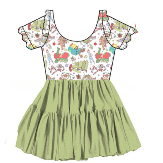 “To Infinity and Christmas”
Scalloped Short Sleeve Tulle Twirlie (Pre-Order)