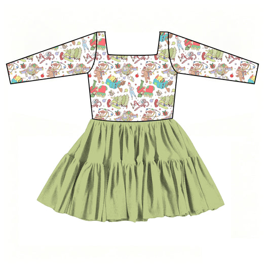 “To Infinity and Christmas” Long Sleeves Tulle Twirlie (Pre-Order)