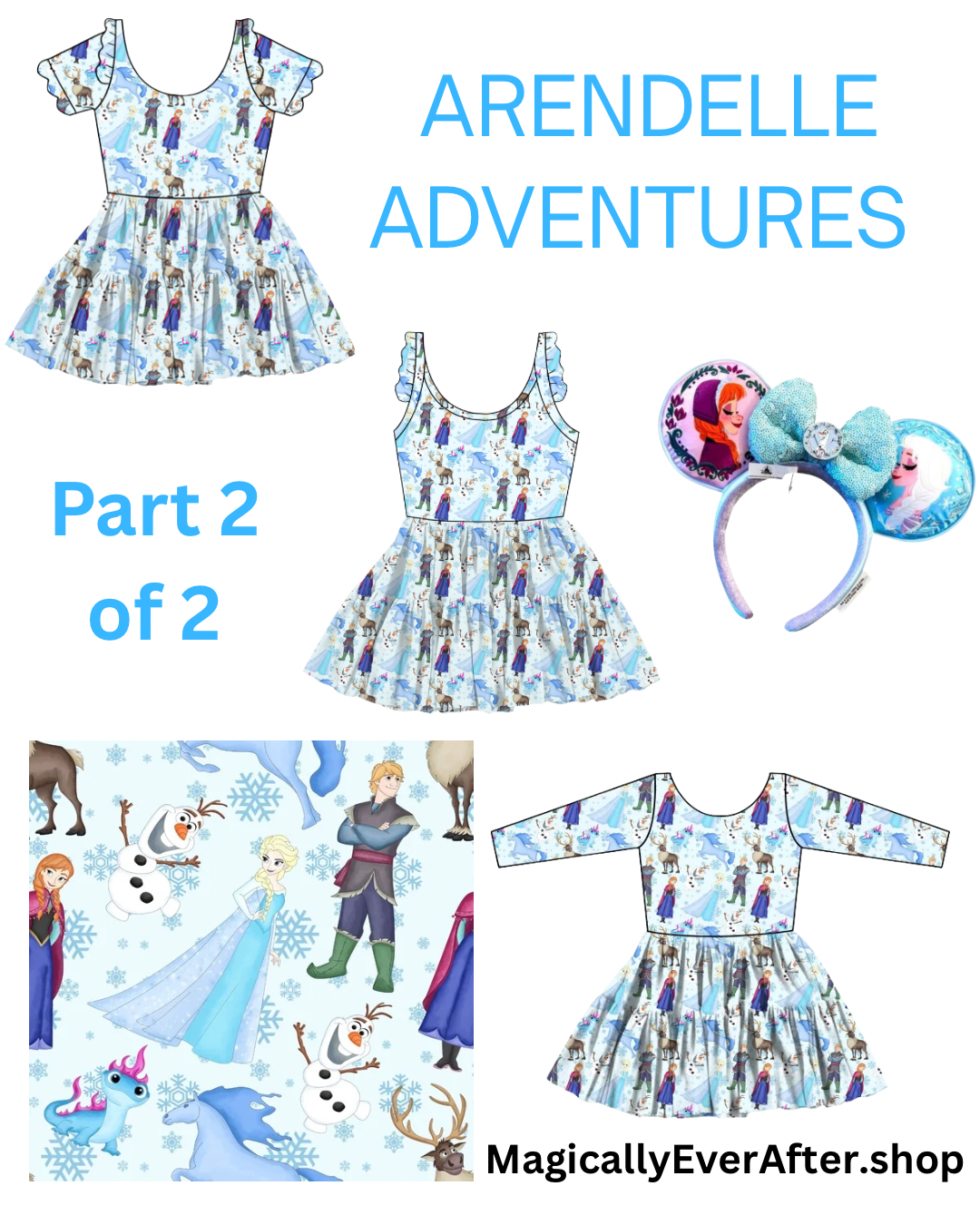 “Arendelle Adventures”
Long Sleeve Tulle Twirlie  (Pre-Order)