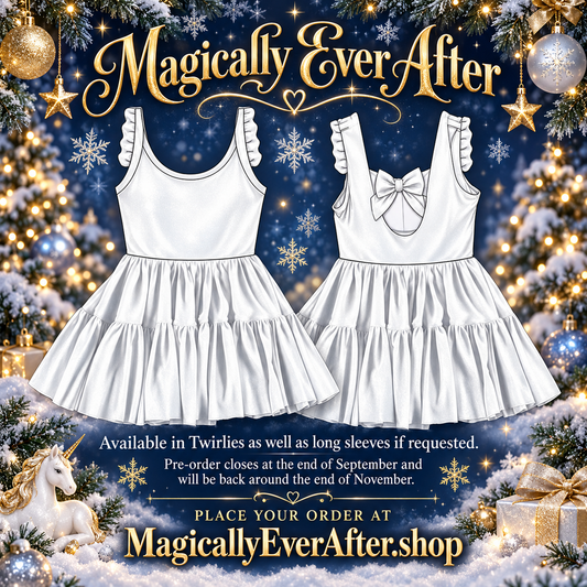 “Solid Silver” Tulle Twirlie  (pre-order) * This is going to look more like a shiny white  silver - not as bright as this picture shows.*