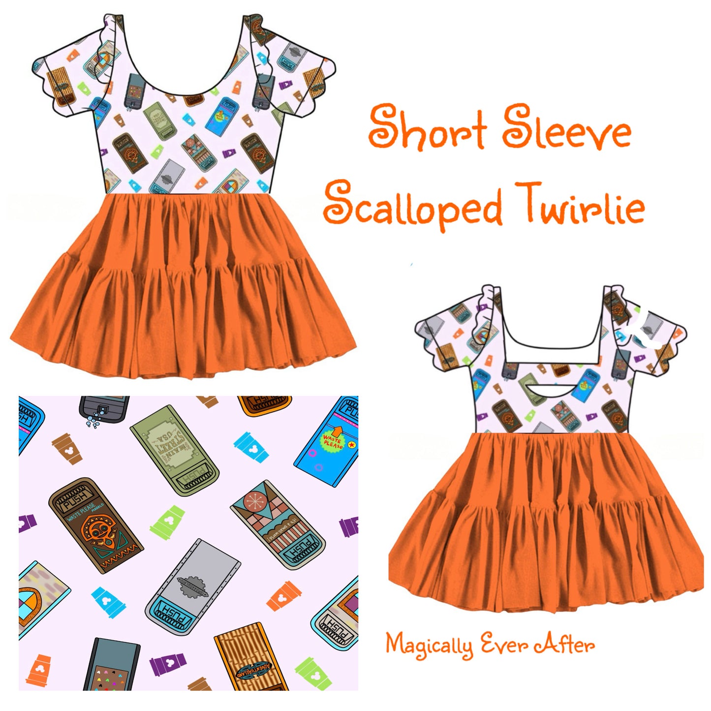 “Bin There, Snacked On That" Short Sleeve Tulle Twirlie (Pre-Order)