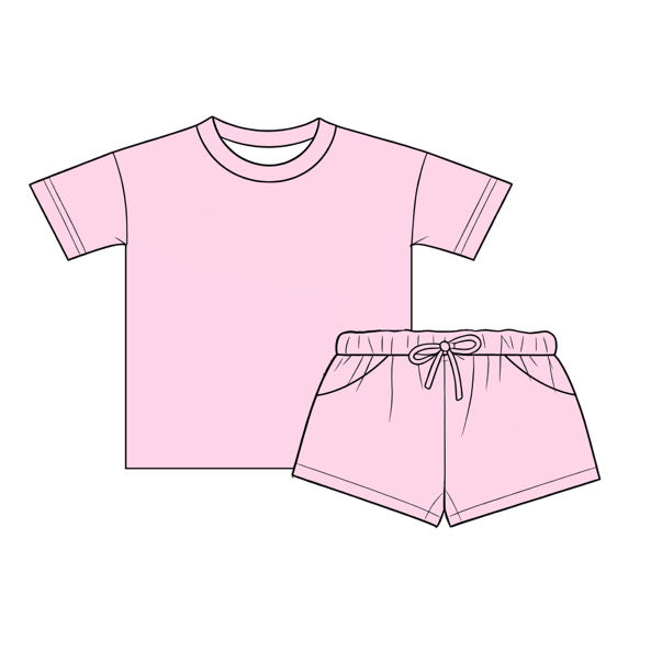 Solid LIGHT PINK  Family waffle sets - (Pre-order)