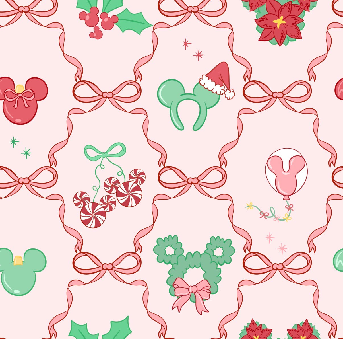 “Bows, Candy Canes & Mistletoe OH MY!”  Family waffle sets - Pre-order