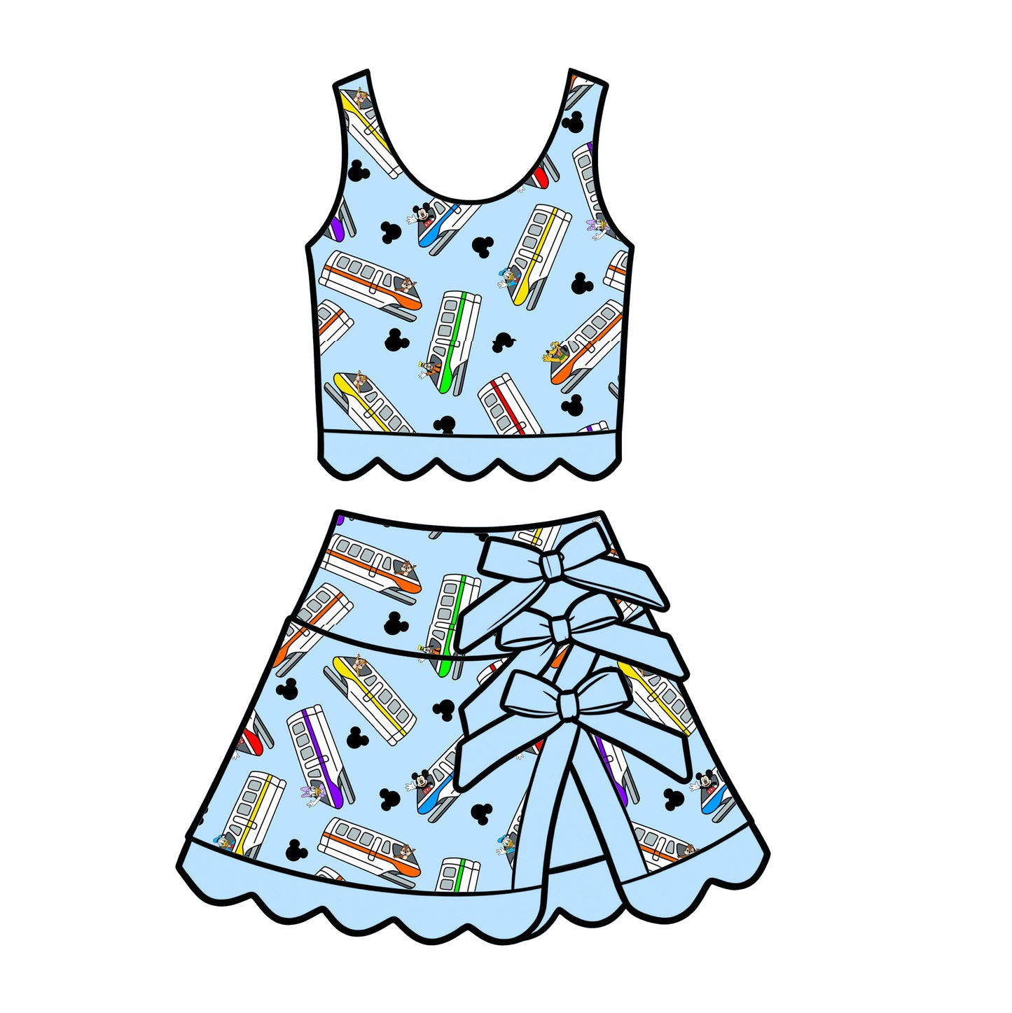 “Monorail Magic” Tutu Set (Pre-Order)