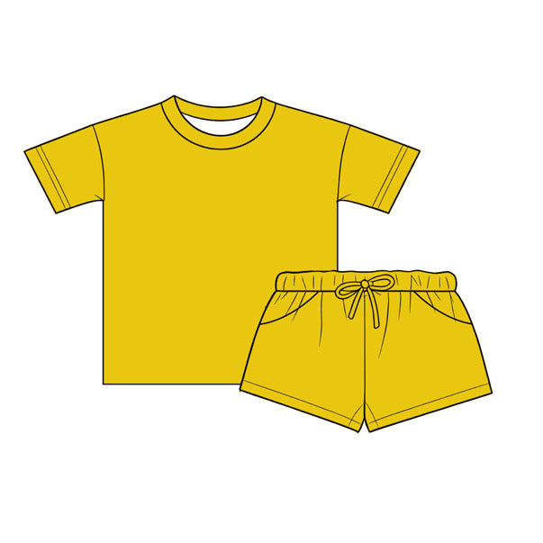 Solid YELLOW Family waffle sets - (Pre-order)