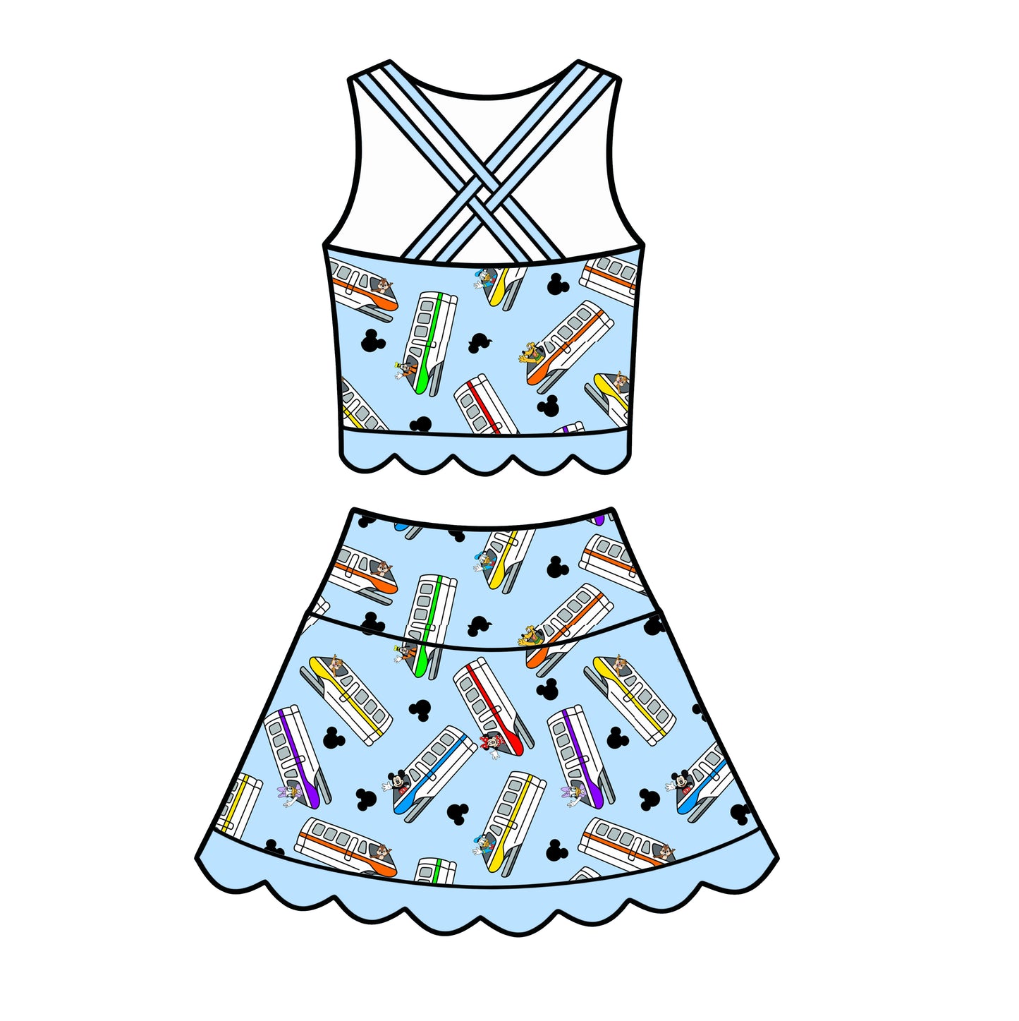 “Monorail Magic” Tutu Set (Pre-Order)