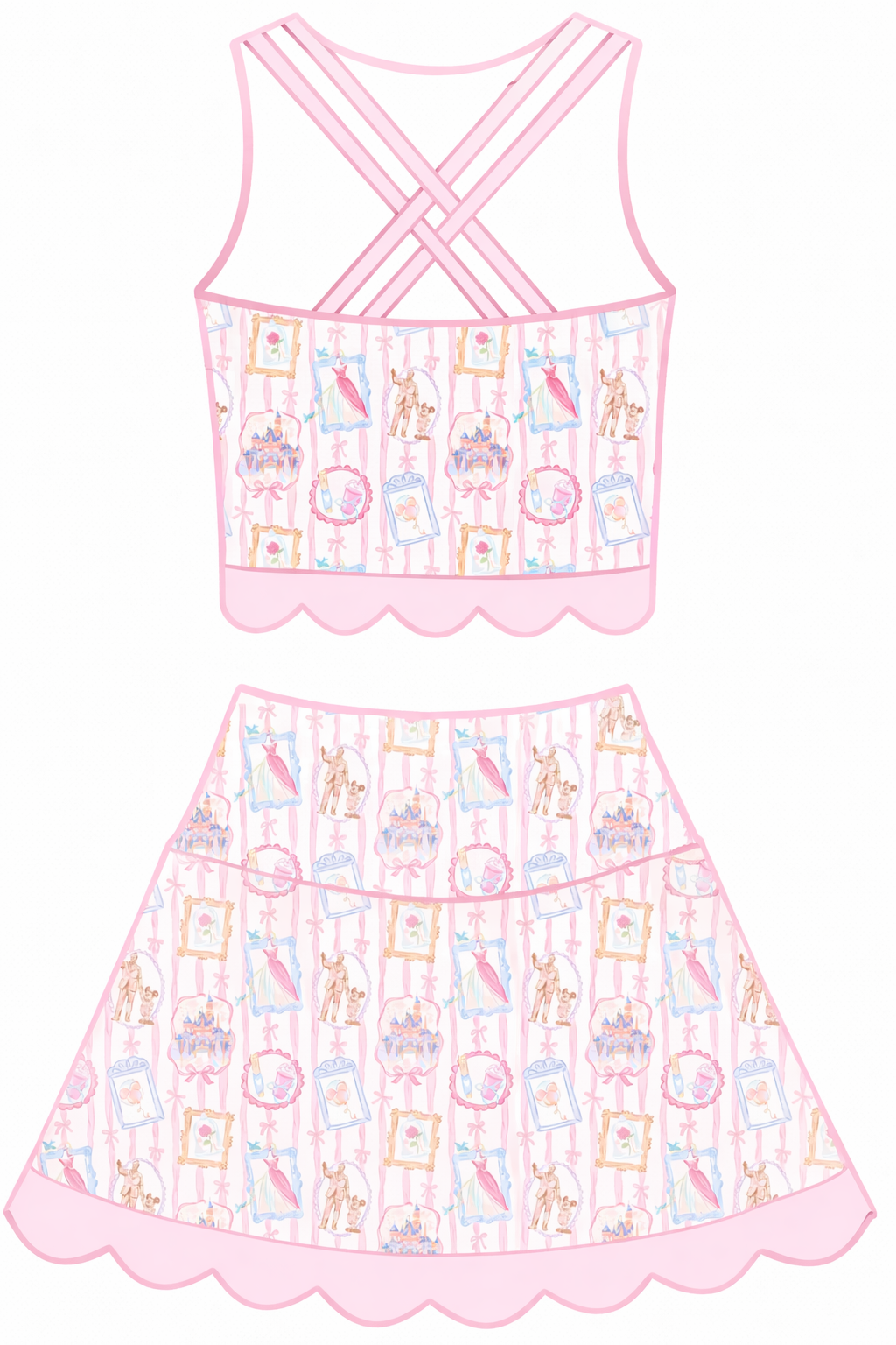Coquette Castle Tutu Set   (RTS)