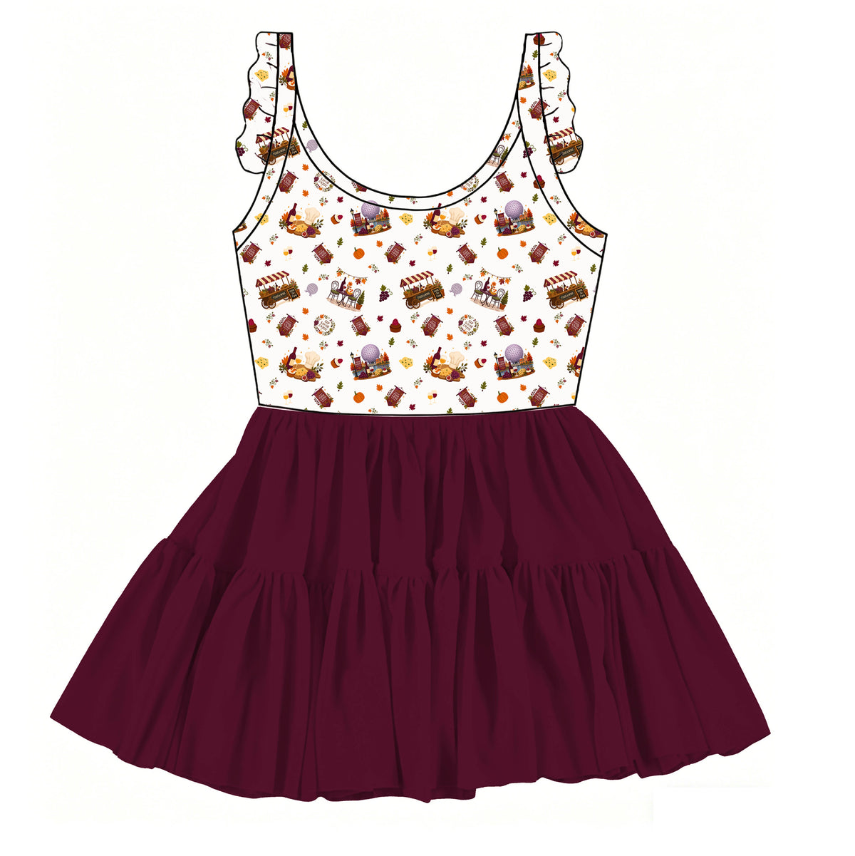 “SIP AROUND THE WORLD” Tulle Twirlie (pre-order)