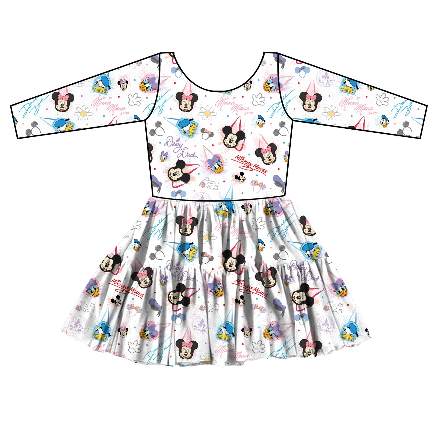 “Sensational  Sig’s” 
FULL PRINT Long Sleeves Tulle Twirlie (Pre-Order)