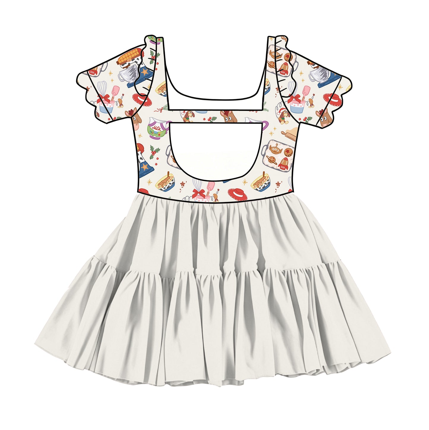 “Around The World and Beyond”  Short Sleeve Tulle Twirlie (Pre-Order)