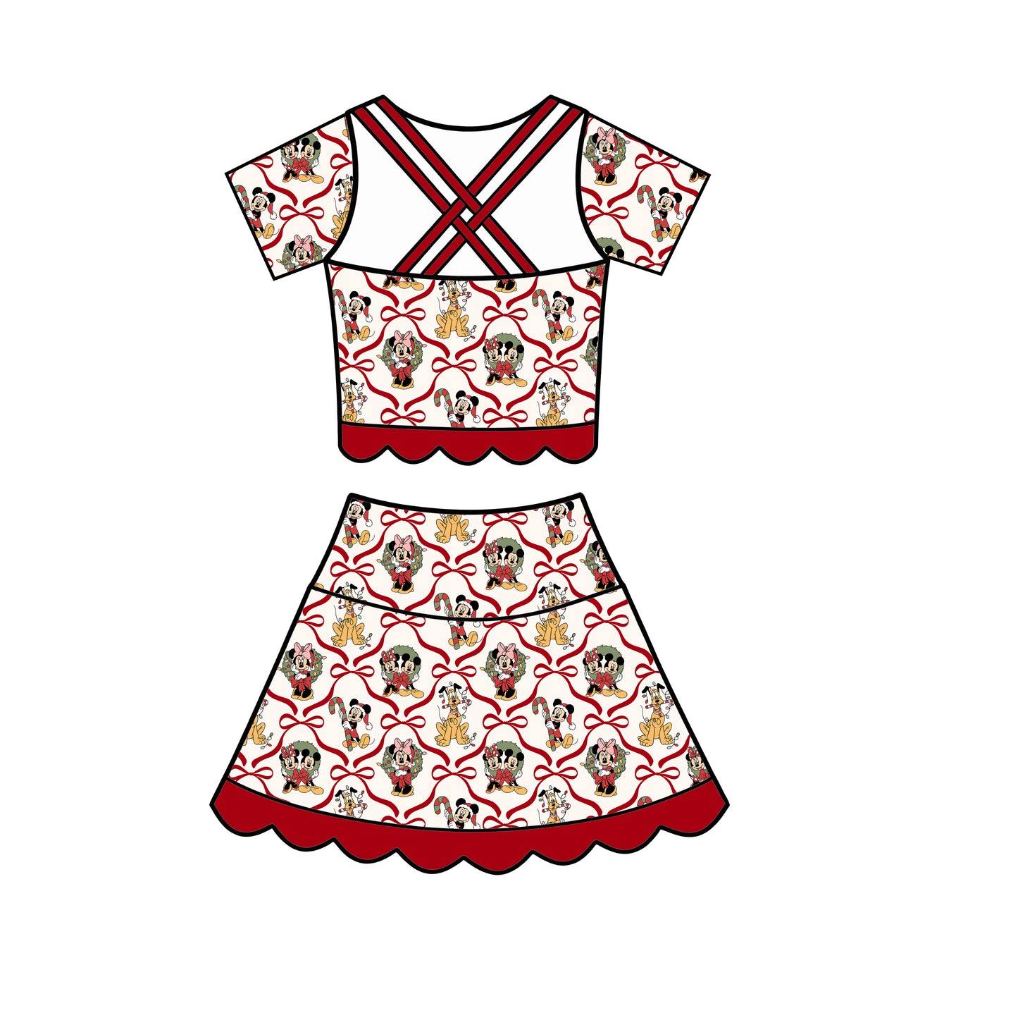 Wrapped In Magic Tutu Set with short sleeves (Pre-Order)