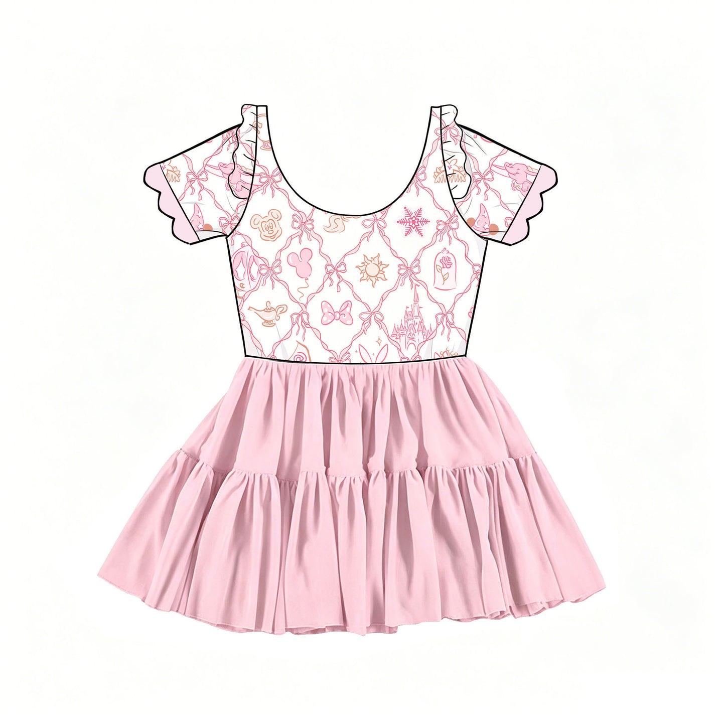Happily Ever After Tulle Twirlie with Short Sleeves (Pre-Order)