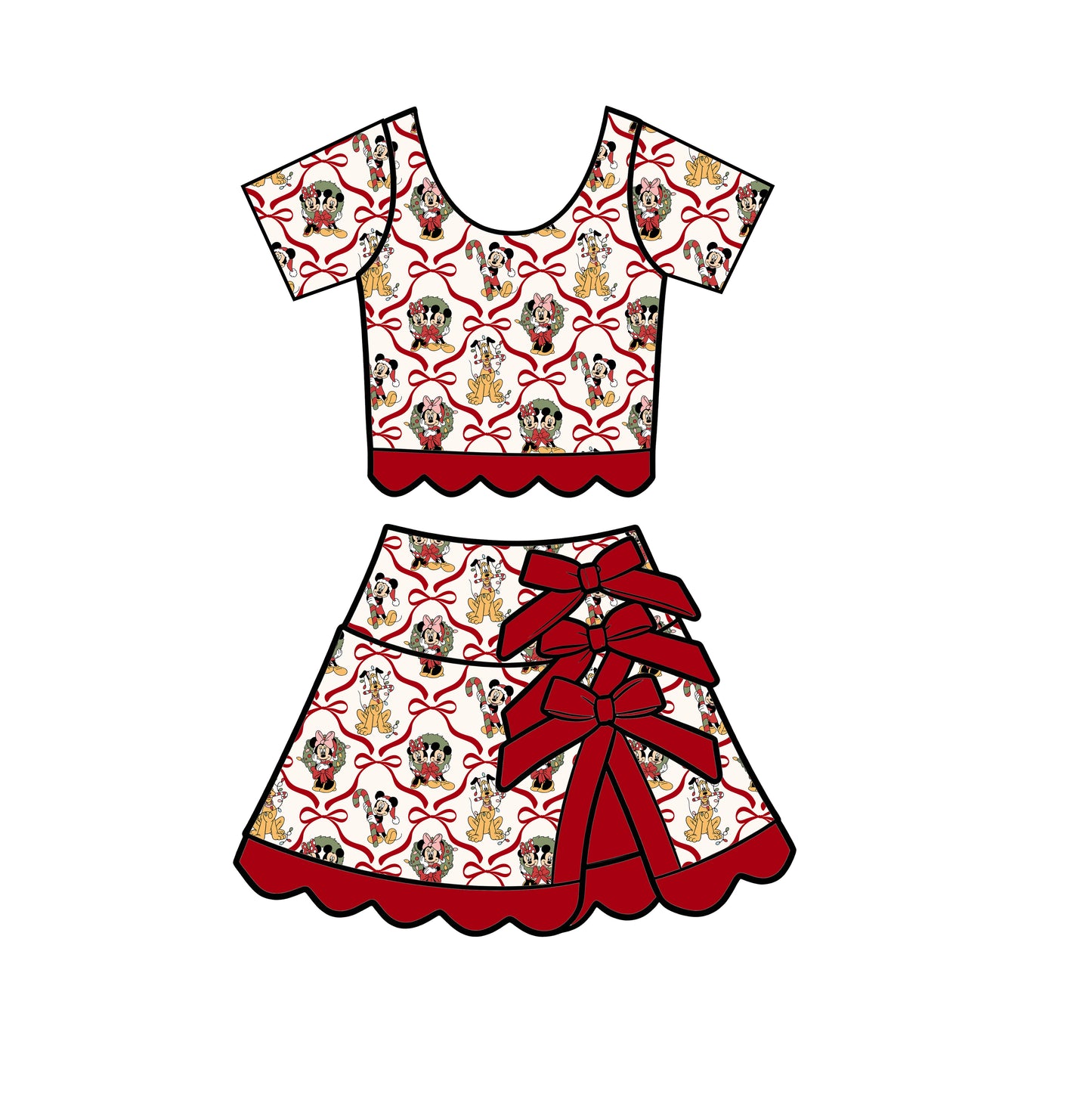 Wrapped In Magic Tutu Set with short sleeves (Pre-Order)