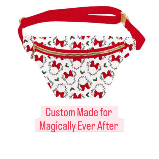 “Holly Jolly Magic”       Custom Fanny Bag * RTS