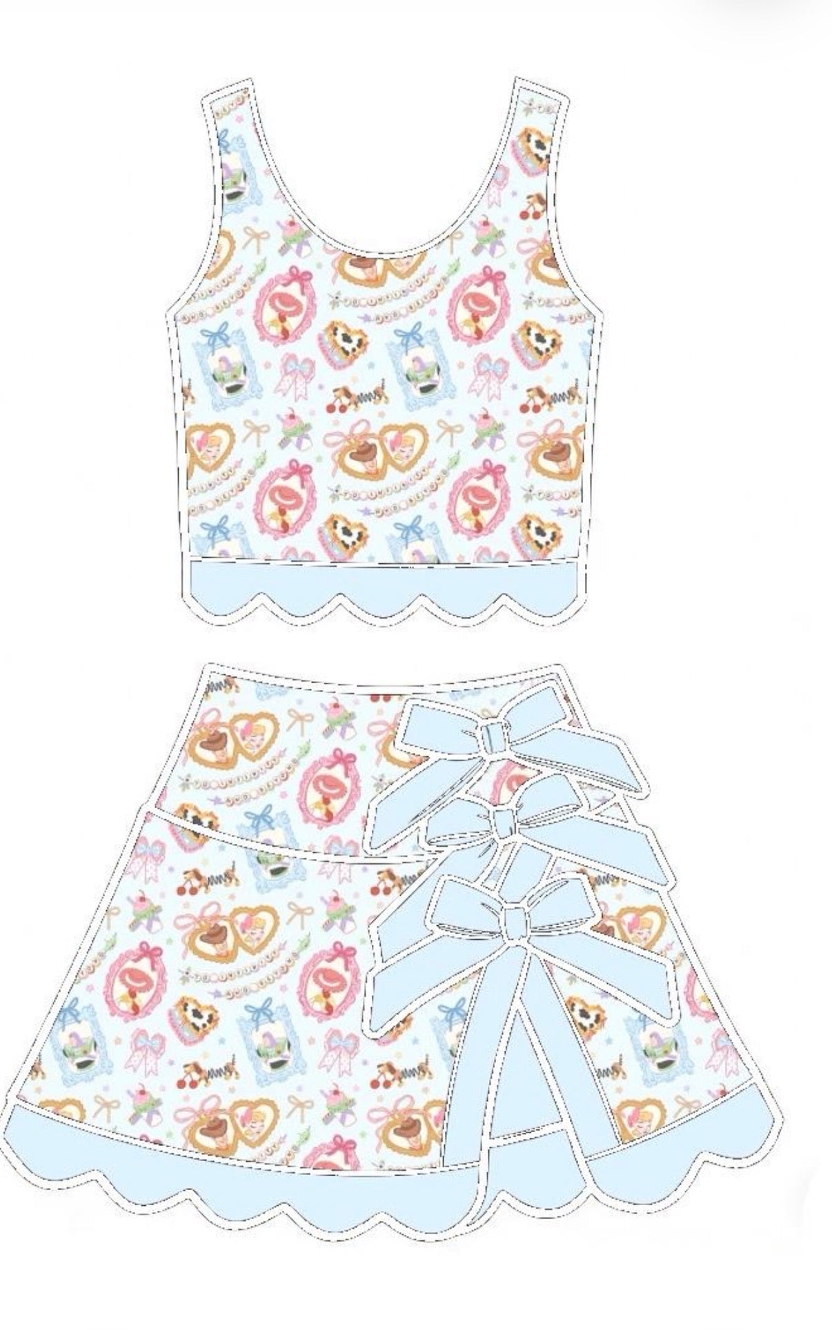 Boots ‘n Bows Tutu Set   (Pre-Order)