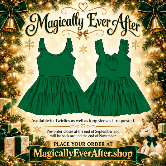“Solid Evergreen” Tulle Twirlie  (pre-order)