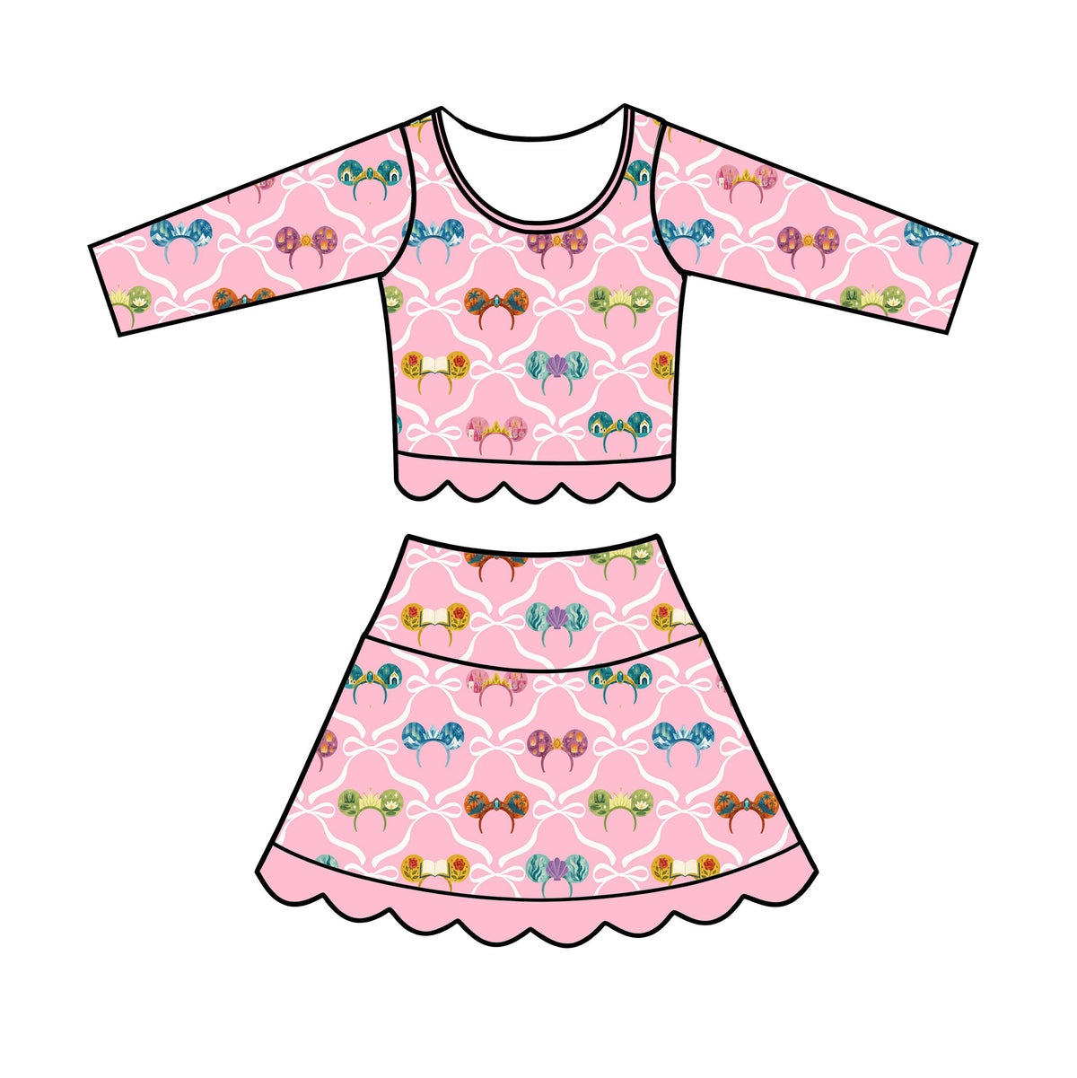 “Royal Gathering”   
Long Sleeve Tutu Set (Pre-Order)