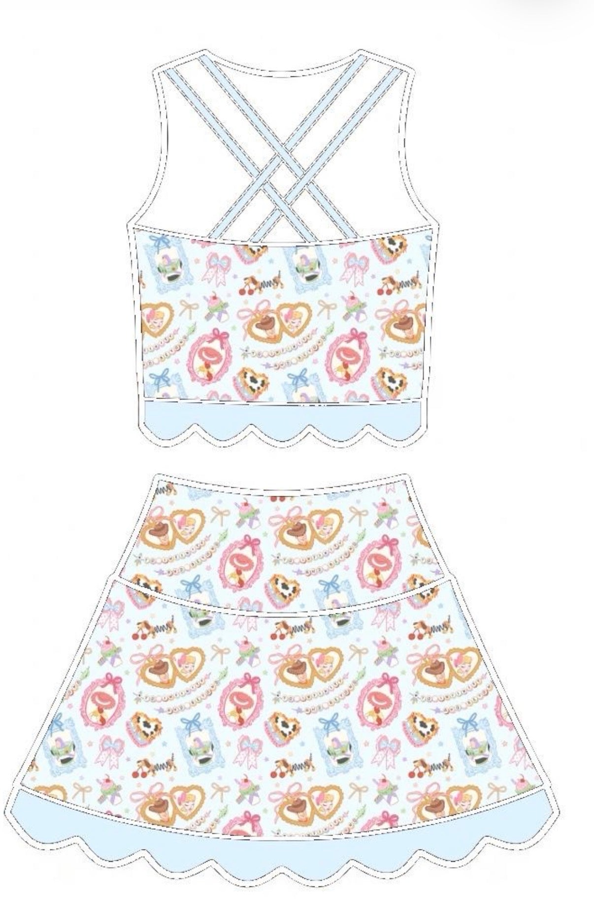 Boots ‘n Bows Tutu Set   (Pre-Order)