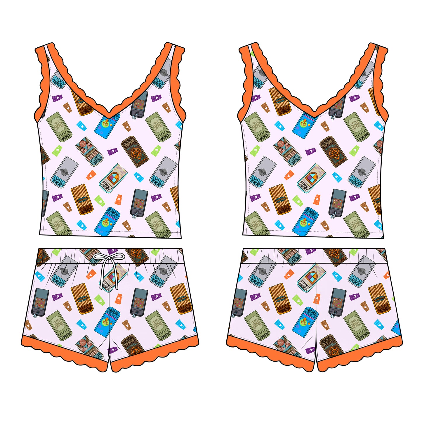 “Bin There, Snacked On That” - 2 Pc Sleepie Set (Pre-Order)