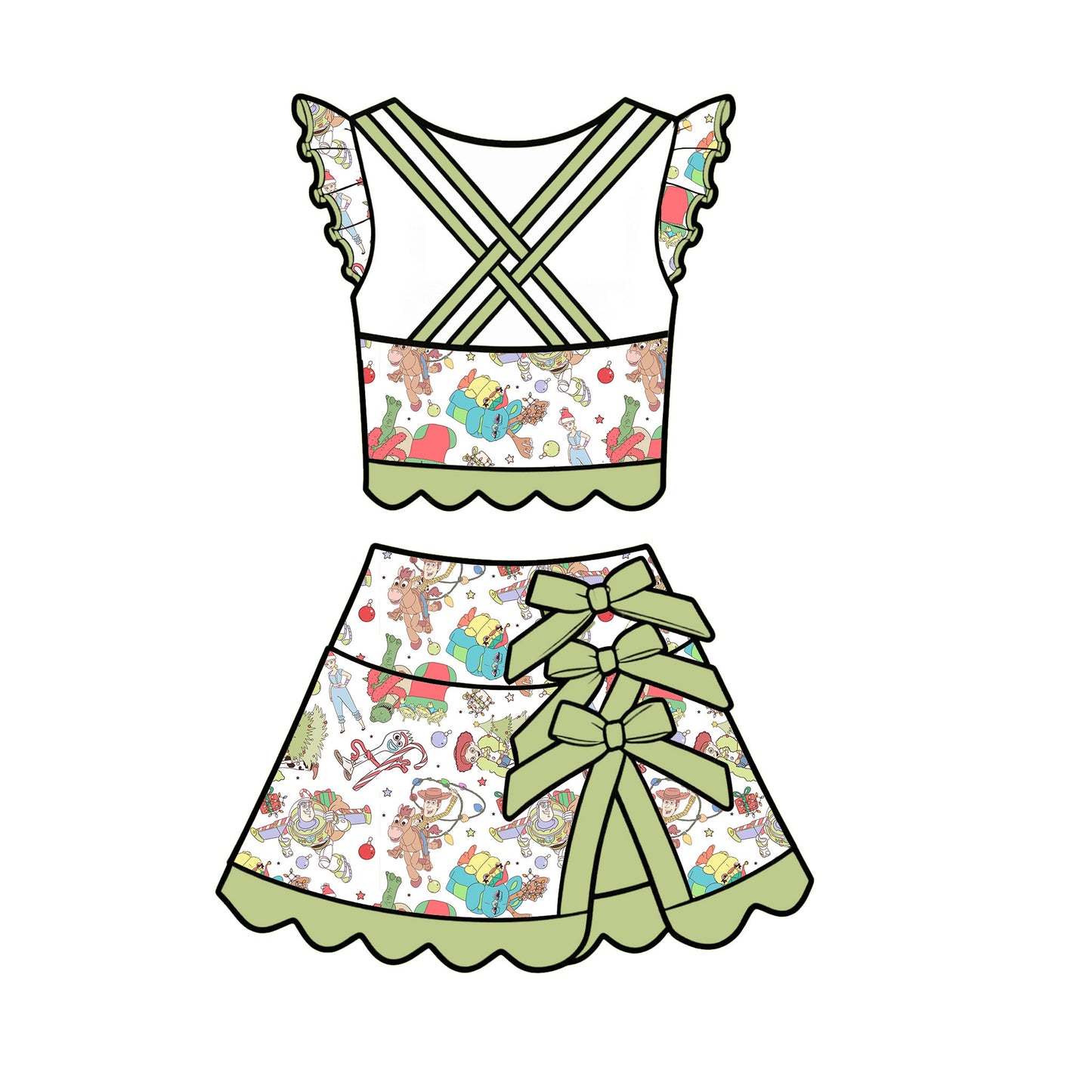 “To Infinity and Christmas”
Ruffle Tutu Set (Pre-Order)