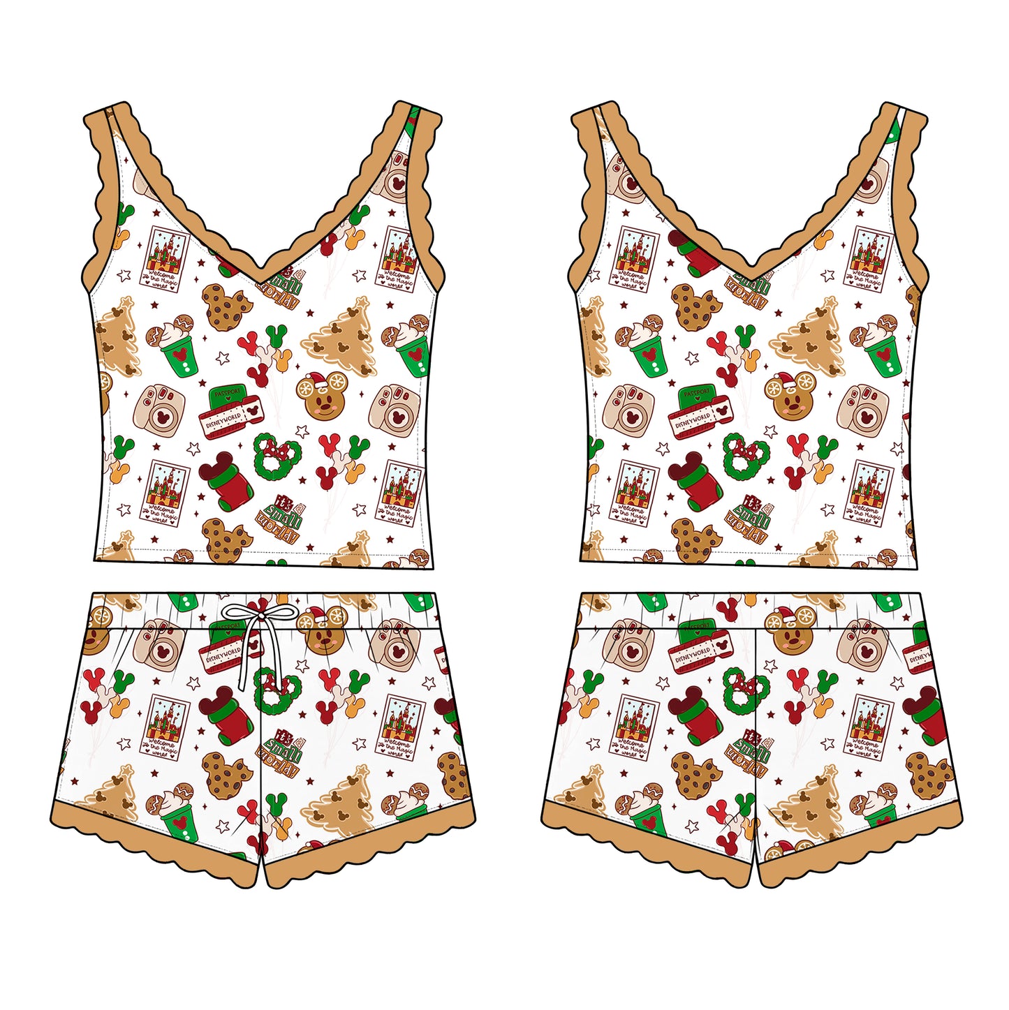 “Cookies and Cocoa” 
- 2 Pc Sleepie Set (Pre-Order)