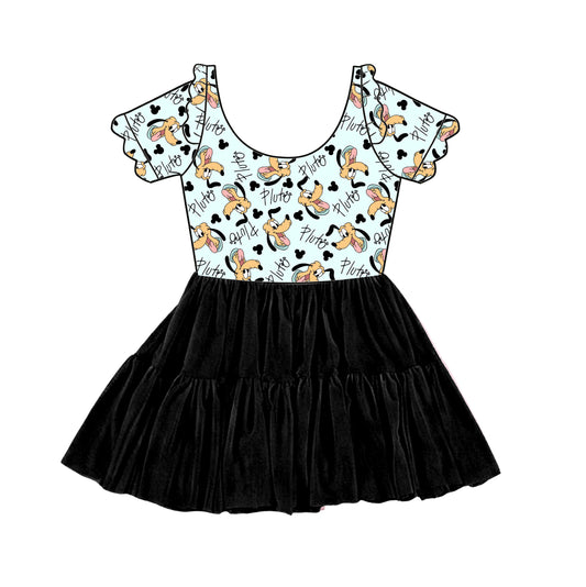 “Pawsitively Pluto 🐾” 
Scalloped Short Sleeve Tulle Twirlie (Pre-Order)