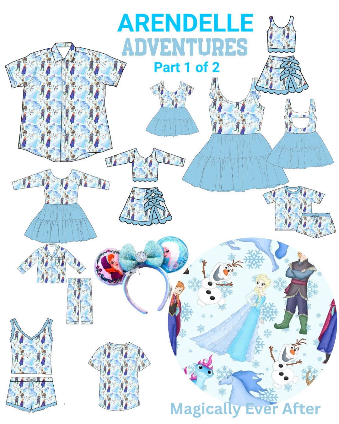 “Arendelle Adventures”
Long Sleeve Tulle Twirlie  (Pre-Order)