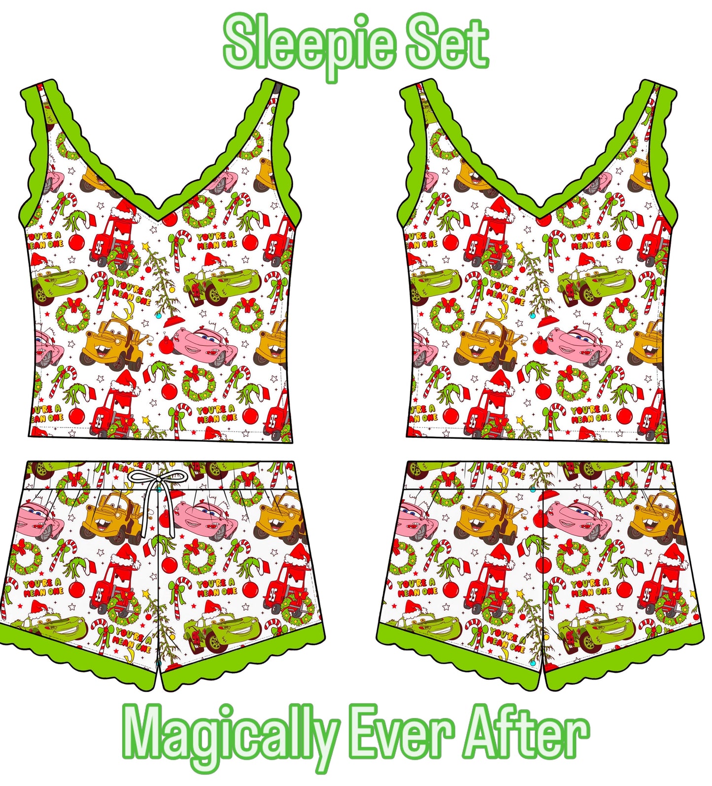 “Candy Canes & Carburetors”
2 Pc Tank Sleepie Set (Pre-Order)