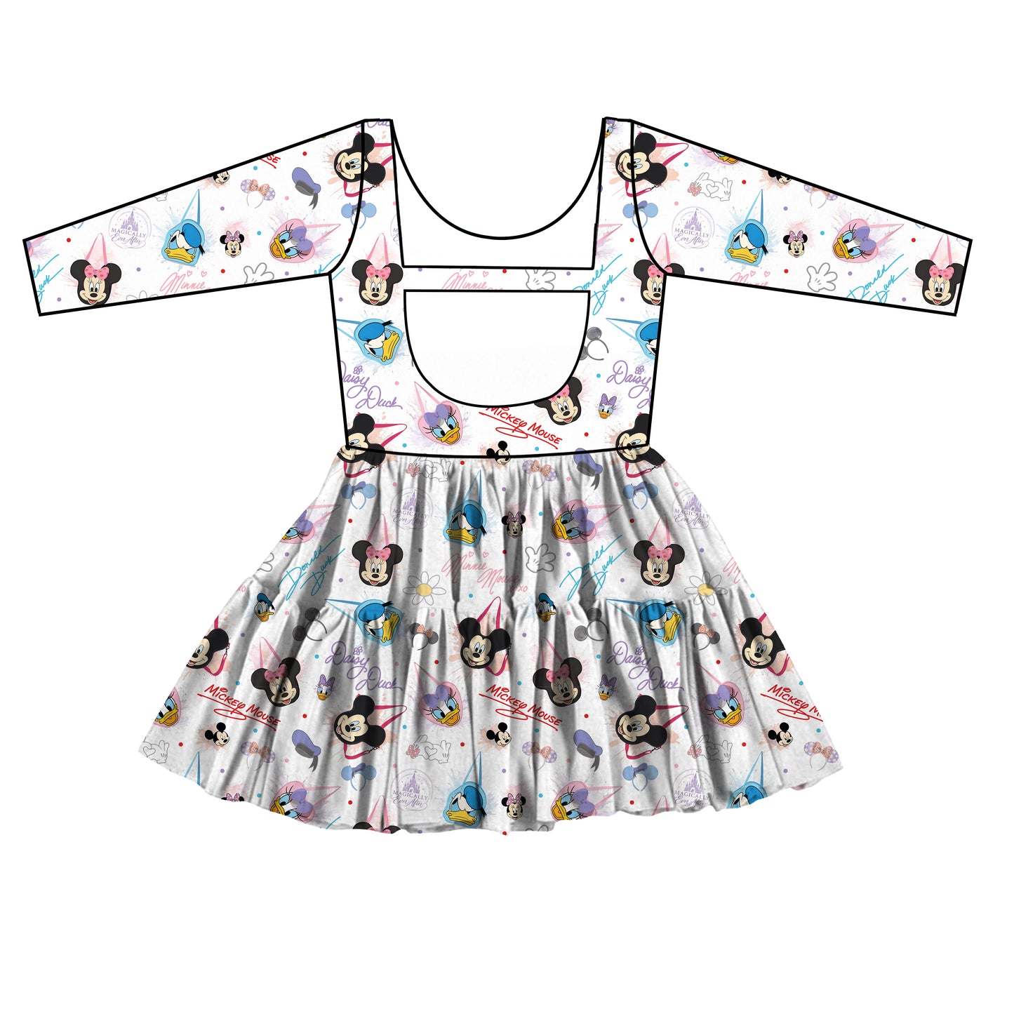 “Sensational  Sig’s” 
FULL PRINT Long Sleeves Tulle Twirlie (Pre-Order)