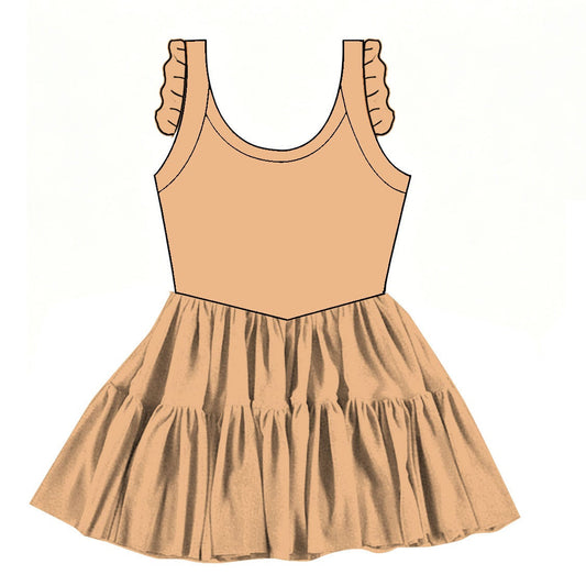 Solid Sandcastle Twirlie Dress  (Pre-Order)