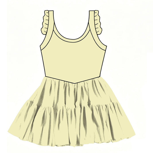 Solid Buttercream Twirlie Dress  (Pre-Order)