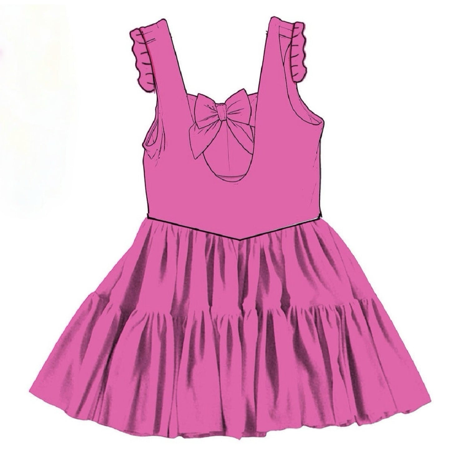 Solid Malibu Twirlie Dress  (Pre-Order)