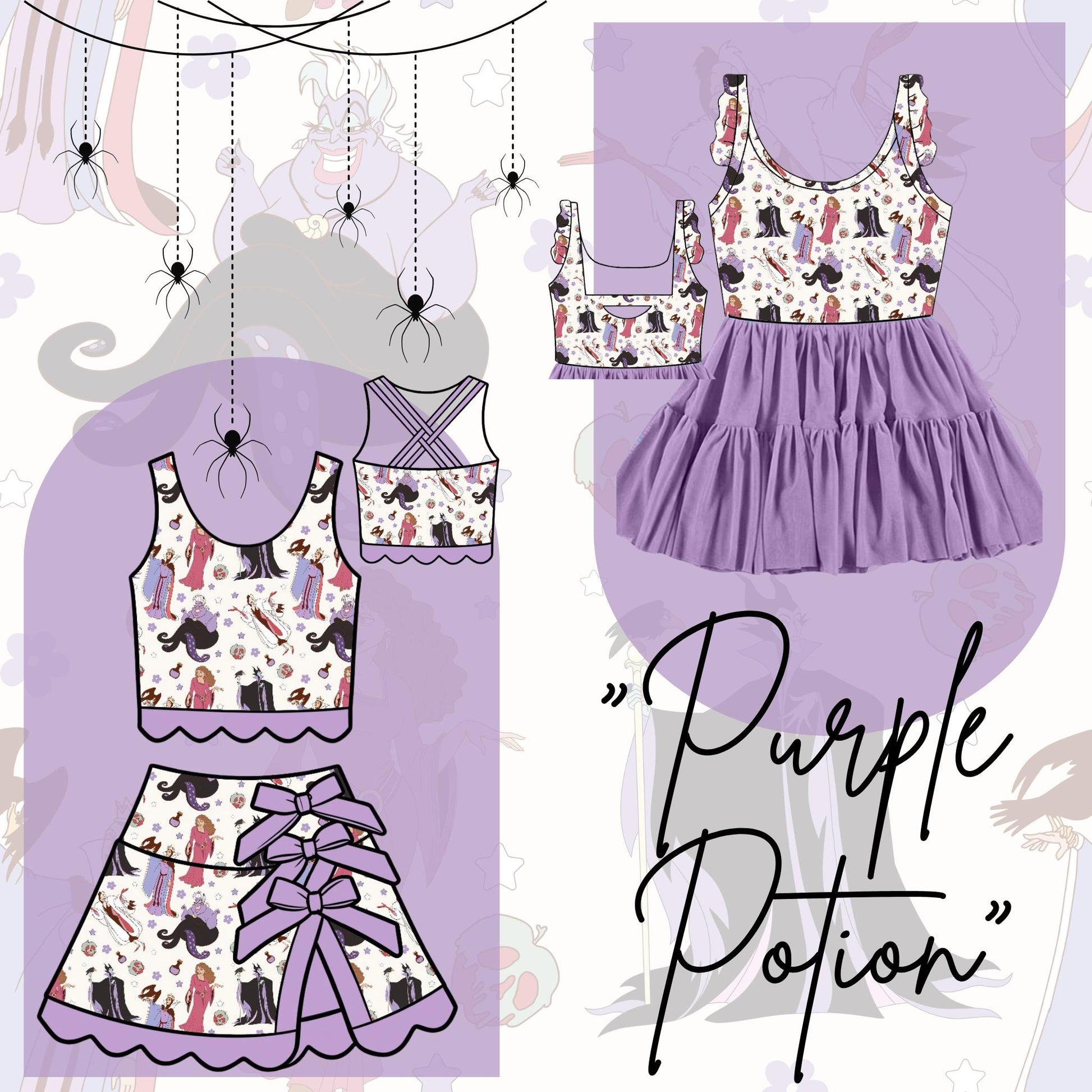 Purple Potion Twirlie Dress (Pre-Order)