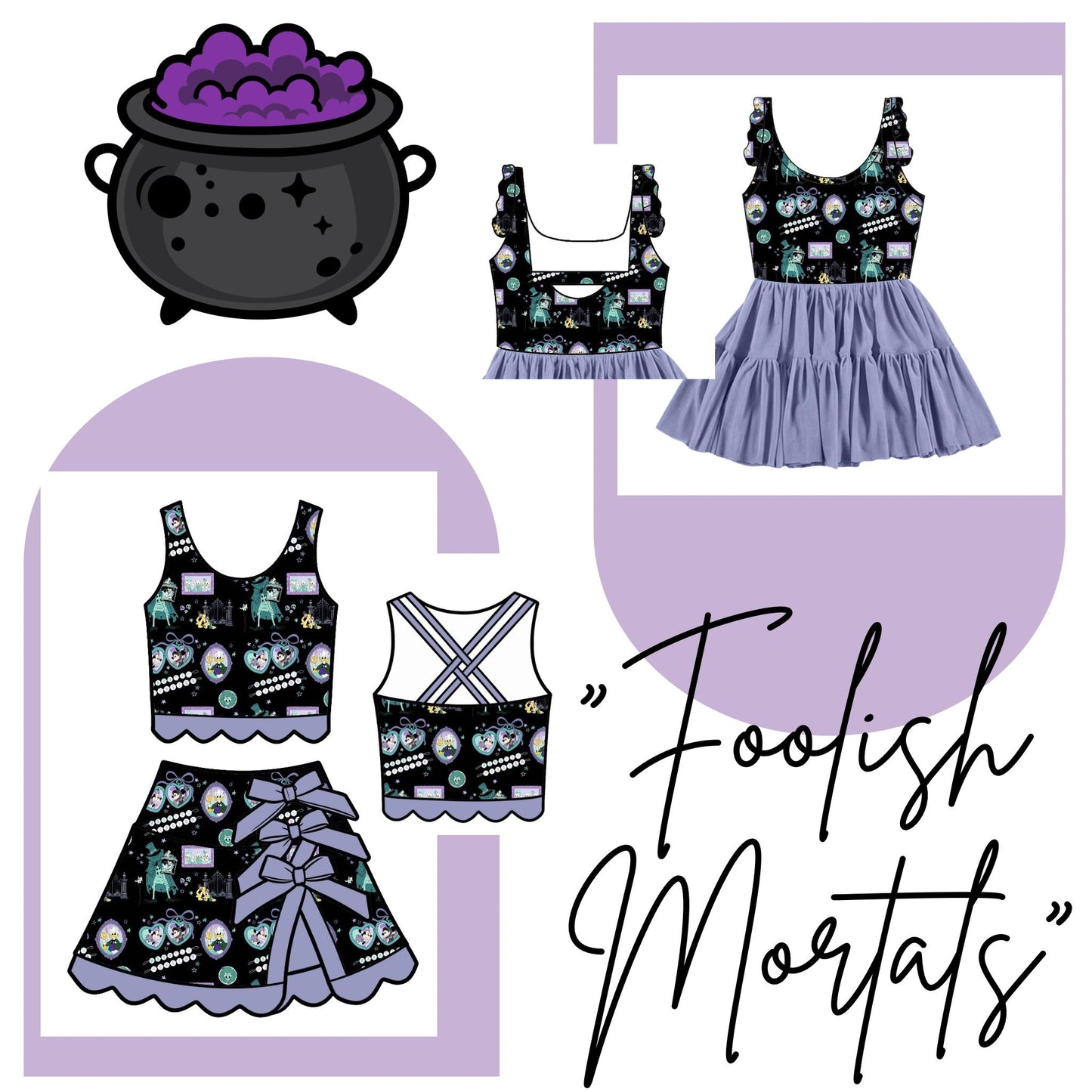 Foolish Mortals Twirlie Dress (Pre-Order)
